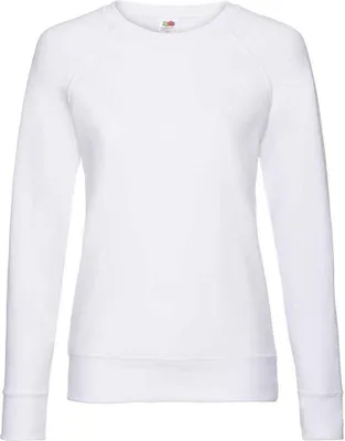 Image de Fruit of the Loom - Sweat-shirt manches raglan pour femme PC5820 (36 FR) (Blanc)