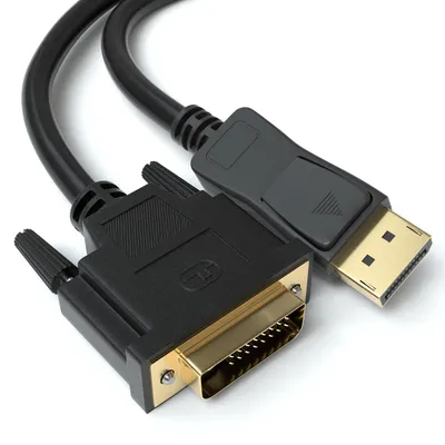 Produktbild von 1m Displayport auf DVI Kabel DP zu DVI-D 24+1 Stecker Adapter-Kabel Display Port