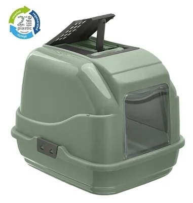 Obrázok produktu pre Mačkačia toaleta Imac Easy Cat 2nd Life, vyrobená z recyklovaných materiálov, zelená farba