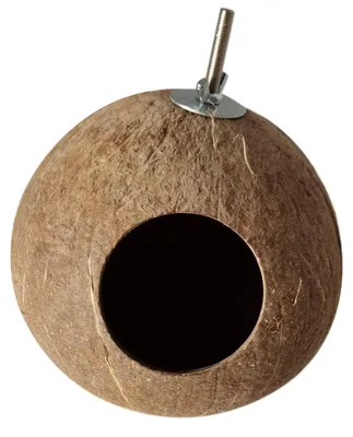 Imagen del producto de Omgoods: Refugio natural de coco para pájaros y pequeños animales