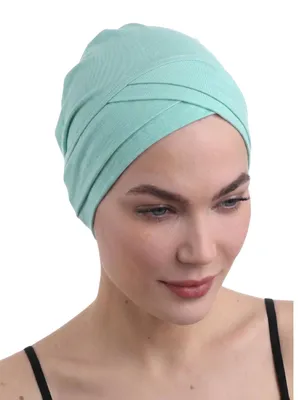 Produktbild von Deresina W-Front Bambus Chemo Kopfbedeckung für Frauen – Weiche Turban Kopfbedec