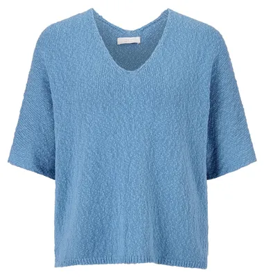 Produktbild von Rich & Royal (4) boxy V-neck, french blue 776 776 L