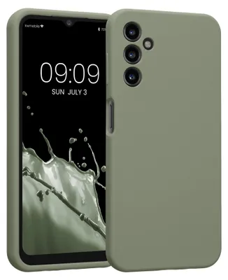 Produktbild von kwmobile Hülle kompatibel mit Samsung Galaxy A14 5G - Hülle Silikon gummiert - Handyhülle - Handy Case in Graugrün