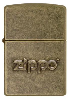 Produktbild von ZIPPO - Zippo Stamped Antique Brass - Sturmfeuerzeug nachfüllbar Benzin Messing Antik 60002307