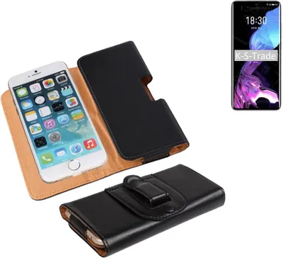 Produktbild von K-S-Trade Schützhülle Handyhülle kompatibel mit Meizu 18 Holster Gürtel Tasche Schutzhülle Handy-Tasche Smartphone Case Seitentasche schwarz 1x