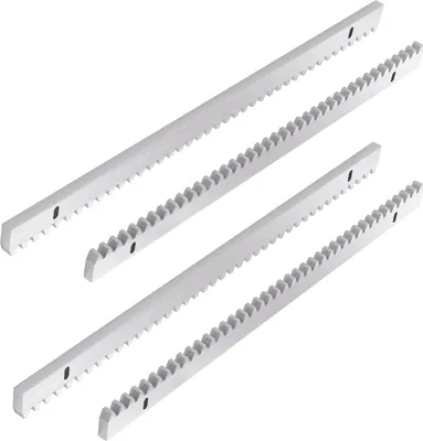 Image de Jayseuw 4x Rack Crémaillère Pour entraînement de portail coulissant Crémaillère en fer Entraînement de portail Portes coulissantes Portes de garage Accessoires jusqu'à 1600kg