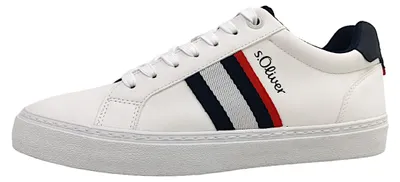 Immagine prodotto di Scarpe da uomo s.Oliver. Mocassini sportivi con lacci, colore bianco, adatti per il tempo libero