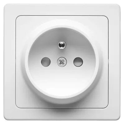 Obrázok produktu pre Nástenná zásuvka 2P+T 16 A Blok DEBFLEX Biela - 746806