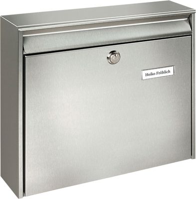 Briefkasten Borkum 3877 Ni H.322mm B.362mm T.100mm VA DIN C4 BURG-WÄCHTER