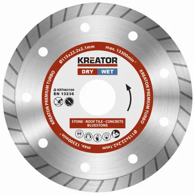 Produktbild von Premium Diamant Trennscheibe ø 115 x 22,2 x 2,1 mm Trocken Nass Beton Stein