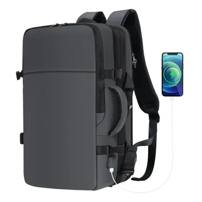 Produktbild von 50L Handgepäck Reiserucksack Flugzeug, Groß 17 Zoll Laptoprucksack, Erweiterbar Diebstahlsicher Wasserabweisend Daypack für Arbeit Schule Reise