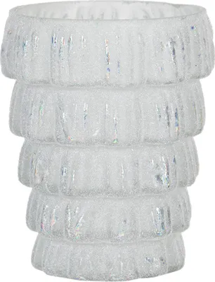 Zdjęcie produktu dla Clayre & Eef Pojemnik na podgrzewacze Ø 9x11 cm Białe szkło