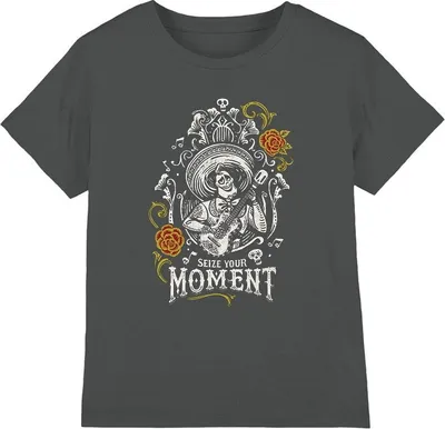 Imagen del producto de Camiseta para niños "Seize Your Moment" de Coco, modelo TV4206 (128), color carbón