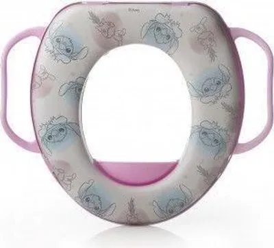 Obrázek produktu pro Zmenšovač sedátka WC s úchyty Lilo & Stitch, komfortní tréninkové sedátko na WC, tréninkové nočník