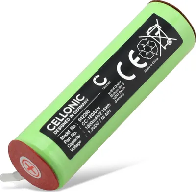 Immagine prodotto di CELLONIC 1x Batteria per Rasoi & Tagliacapelli Compatibile con Braun 1509, 4520, 5414, 180AAH – (1800mAh, 1.2V)