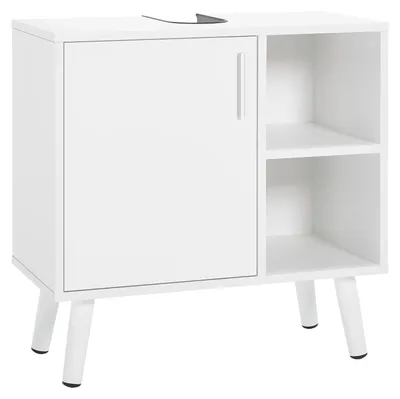 Productafbeelding van Wastafelmeubel 60x30x60,5 cm - Badkamerkast Onder Wastafel met Uitsparing - Wastafel Onderkast