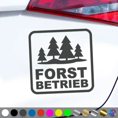 Produktbild von PantherPixel Forstbetrieb Forstzubehör Aufkleber Forstbedarf Sticker Auto Geschenkidee Farbe Dunkelgrau