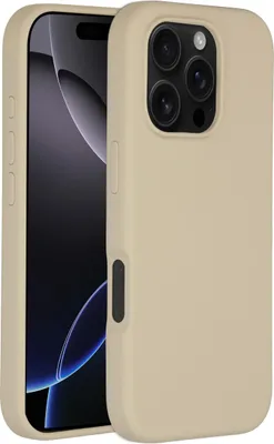 Image de Accezz Liquid Silicone Backcover avec MagSafe pour l'Apple iPhone 16 Pro - Stone
