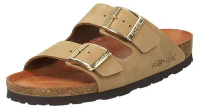 Obrázok produktu pre Rohde dámske kožené mule s dvoma remienkami a prackou Alba 5650, veľkosť:40 EU, farba:béžová