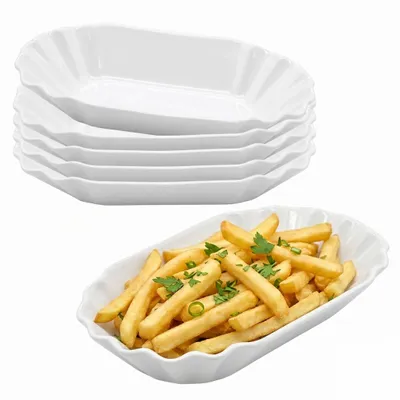 Produktbild von Pommesschale Porzellan - 6er Set