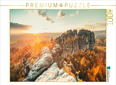 Produktbild von CALVENDO Puzzle Schrammsteinaussicht, Sächsische Schweiz | 1000 Teile Lege-Größe 64x48cm Foto-Puzzle für glückliche Stunden