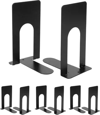 Imagen del producto de Soportes para libros, de metal, 130 mm, color , para estanterías