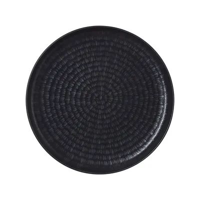 Produktbild von 6x Flache Teller 19 cm NOVA Ash / schwarz Porzellan