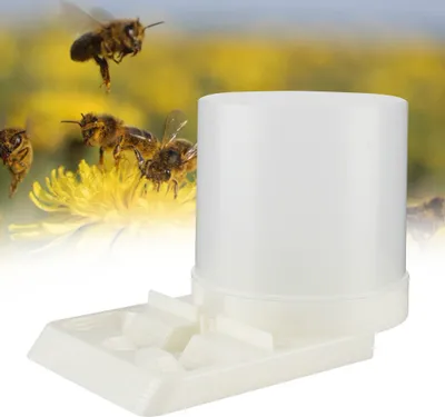 Imagen del producto de Alimentador de agua para abejas, dispensador de agua para colmenas, bebedero para apicultores, cuenco para que beban las abejas, bebedero para la entrada de la colmena
