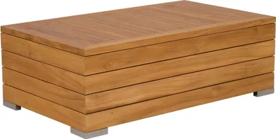 Produktbild von Teako Design Couchtisch Korsika 120x70cm Teakholz Edelstahl Massiv