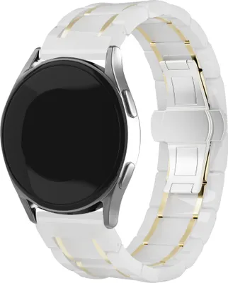 Produktbild von Strap-it Stahlarmband - Kompatibel mit Polar Ignite Armband Ersatzarmband Edelstahl Armband mit schmetterlingsverschluss Sportuhr zubehör für Polar Unite Armband Gold