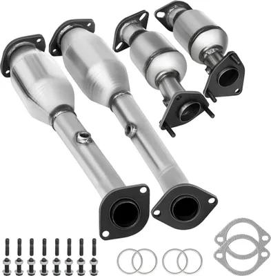 Productafbeelding van VEVOR uitlaatspruitstuk 05-11 Nissan Frontier, uitlaatspruitstuk, schroeven, afdichtingsset, 4,0 liter, OEM-kwaliteit, hoogdoorlaat katalysator voor 2005-2011 Nissan Frontier/Xterra/Pathfinder (conform EPA-normen)