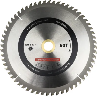 Image de Lames de scie circulaire 210x30 mm 60T - Par pièce