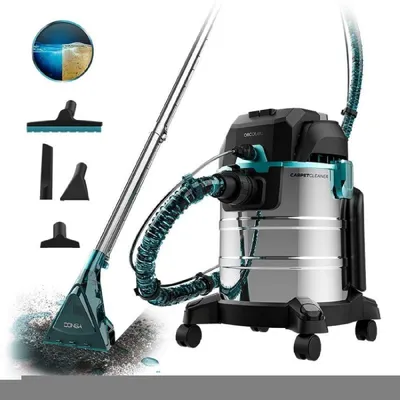 Obrázek produktu pro Velký vysavač na čalounění a vysavač na mokré i suché vysávání s výkonem 1400 W a podtlakem 22 kPa.