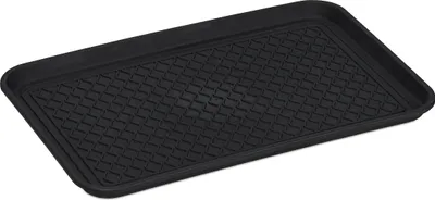 Immagine prodotto di Scaricatore di scarpe in gomma extra large Relaxdays 40x60 cm - Nero, superficie antiscivolo, uso universale
