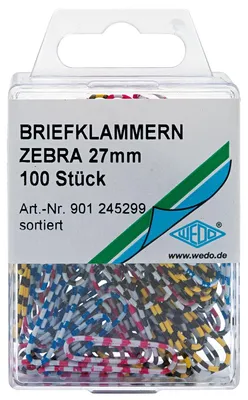 Obrázek produktu pro Wedo 901 245299, Kov, Různé barvy, 27 mm, 100 kusů