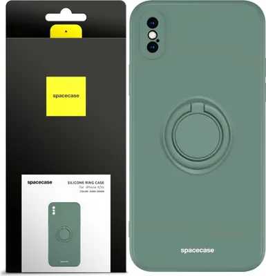 Image de SPACECASE Coque annulaire en silicone pour iPhone X/Xs Vert