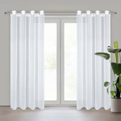 Produktbild von Gardine ARLETA weiß 135x270 cm Ösen Ösenvorhang