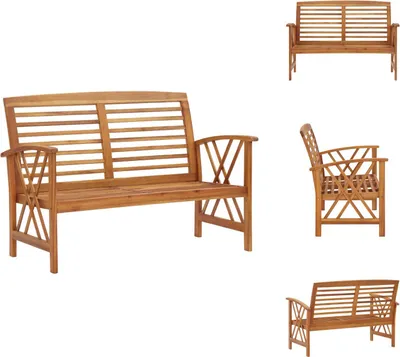 Obrázek produktu pro vidaXL Zahradní lavice 119 cm z masivního dřeva akácie - Zahradní lavice