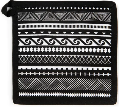 Produktbild von Excelsa topflappen Etnico baumwolle 20xH0,5x20 cm schwarz und weiß