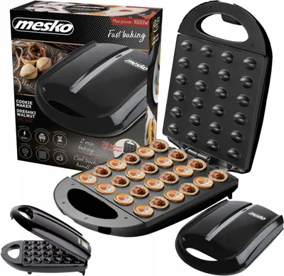 Zdjęcie produktu dla Mesko MS 3041 Elektryczna forma do prażenia orzechów 24 szt. XL 1600W