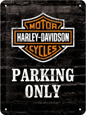 Produktbild von Nostalgic-Art - Blechschild 15x20 cm - Harley-Davidson - Parking Only