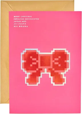 Produktbild von Card Set Bows, PixelsMIX, DIN A5, 6 Karten, 6 Umschläge