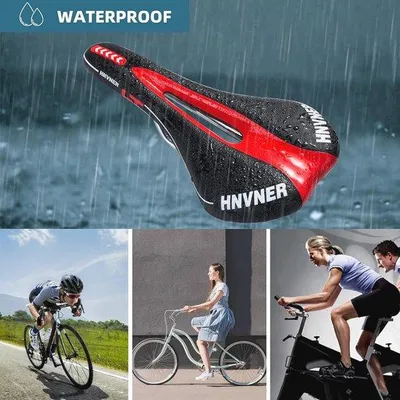 Productafbeelding van Ergonomisch Fietszadel met Traagschuim voor Dames en Heren - Ademend en Comfortabel MTB/Zadel