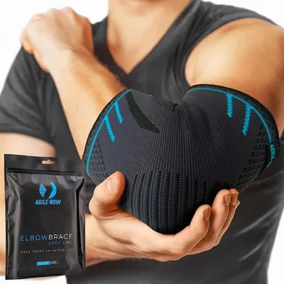 Produktbild von Agile Now Ellenbogenbandage AGILE NOW Ellenbogenbandage Essential Line Blue, M