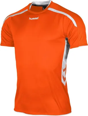 Produktbild von Hummel Preston Trikot Kurzarm Herren - Orange / Weiß  | Größe: S