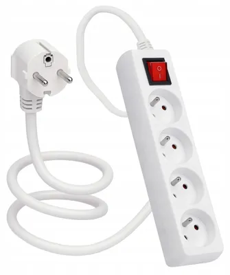 Obrázok produktu pre Berge Napájacia lišta 4 zásuvky 1,5 m 3000 W s vypínačom