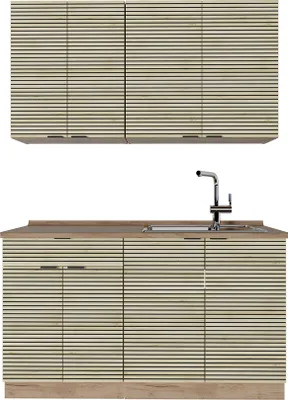 Produktbild von Singleküche Vicco Fame-Line Eiche Paneel/Goldkraft Eiche 140 cm ohne Arbeitsplatte, Model 51527