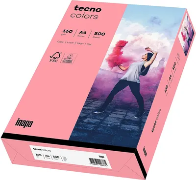 Obrázek produktu pro tecno 88324384 Kopírovací papír růžový DIN A4 160 g/qm 250 Blatt(T)