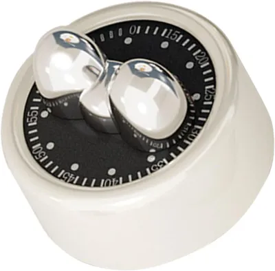 Produktbild von Visueller Timer, Kurzzeitwecker Magnetisch, 60-Minuten Countdown Timer, Eieruhr Mechanisch mit Magnetfuß Manueller Countdown für Kinder Studie Arbeit Kochen (Weiß)