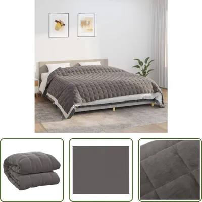 Zdjęcie produktu dla Koc obciążeniowy The Living Store szary 220x260 cm 11 kg tkanina
